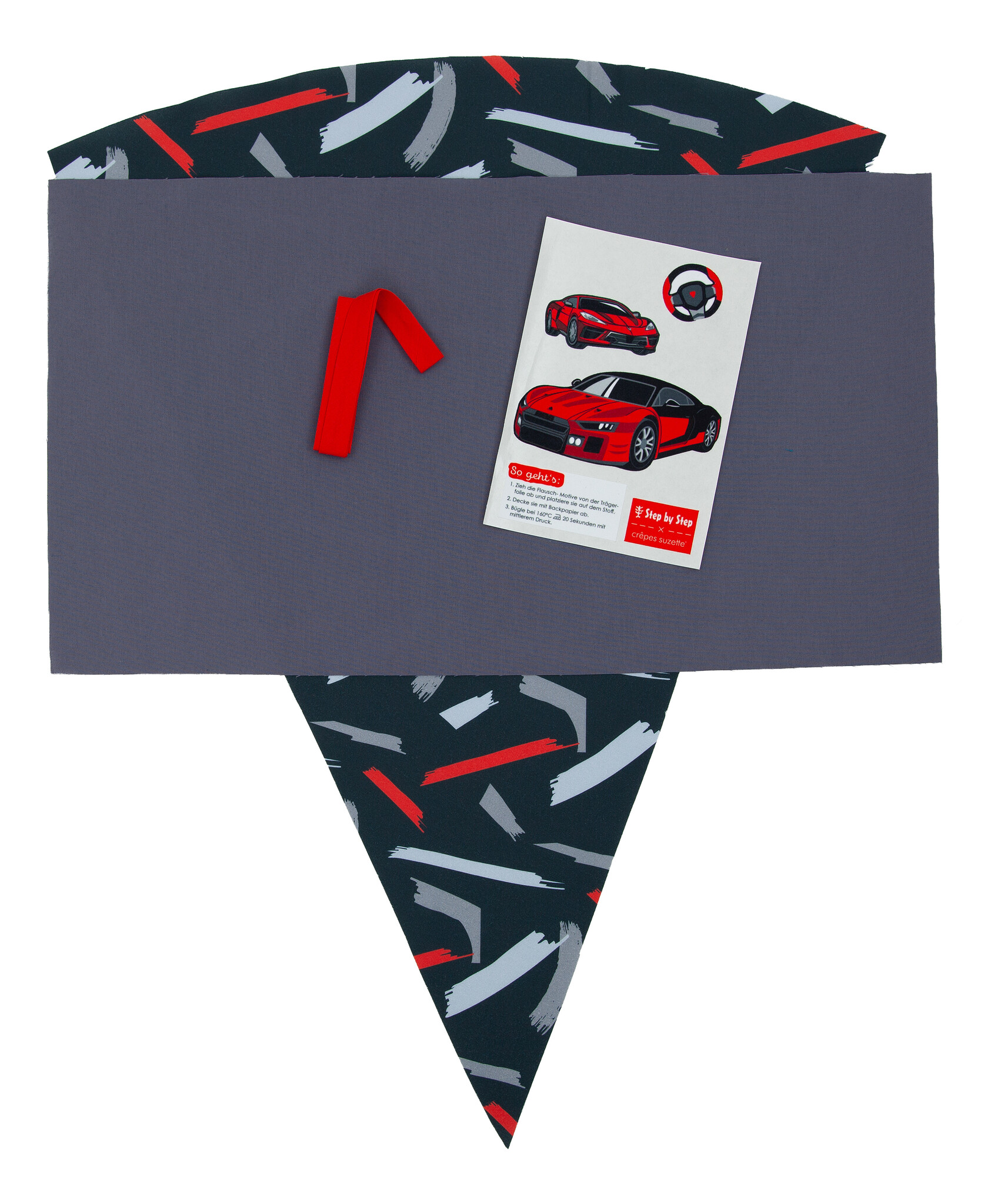 crêpes suzette Nähset für Stoffschultüte Sports Car Mick – Step by Step x crêpes suzette | Schultüte selber nähen – Nähset Sports Car Mick