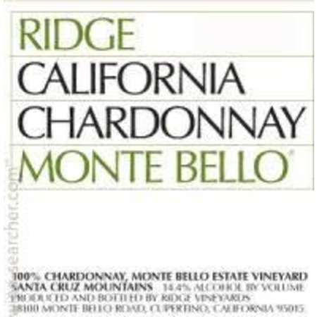 2013 Ridge Monte Bello Chardonnay