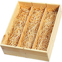 Geschenkbox aus Holz 3 Flaschen