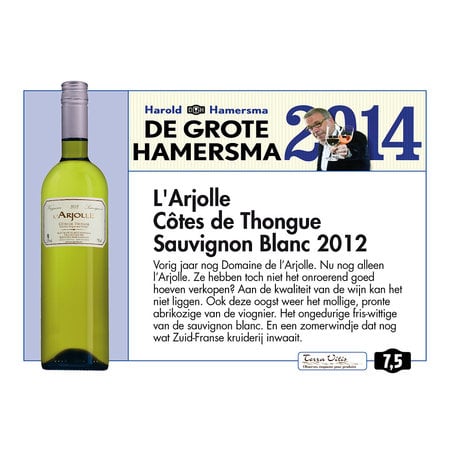 L'Arjolle Côtes de Thongue Blanc 2025