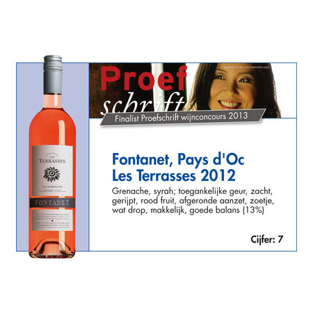 Fontanet Pays d'Oc Les Terrasses rosé 2025