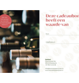 Gift voucher Boonstoppel Wines € 75, -