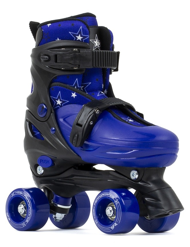 SFR NEBULA VERSTELBARE ROLSCHAATSEN, BLAUW - Wheelz4Kids™