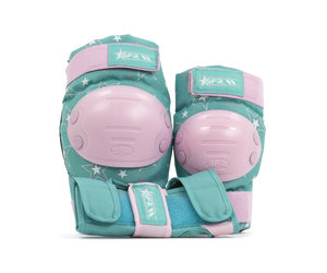 SFR Triple Padset Schützer Set Kinder weiß-pink NEU 73862 SFR Triple Padset Schützer Set Kinder weiß-pink NEU 73862