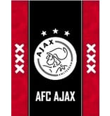AFC AJAX SCHRIFT AJAX ROOD MET ZWARTE BAAN A5 GELIJND: 3-PACK