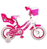 VOLARE VOLARE LOVELY KINDERFIETS 12 INCH, ROZE/WIT