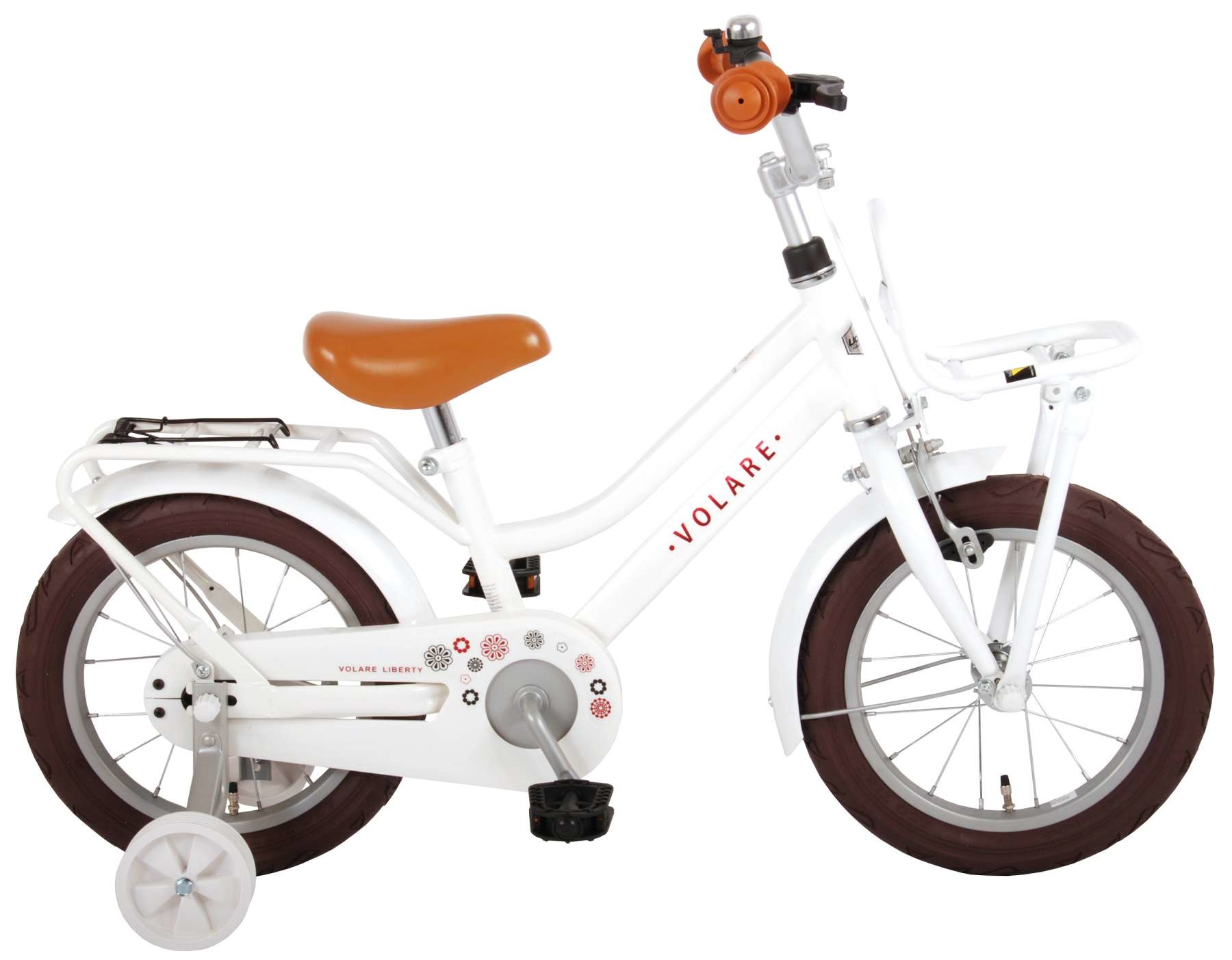 VOLARE LIBERTY 14 INCH KINDERFIETS, WIT - Wheelz4Kids™