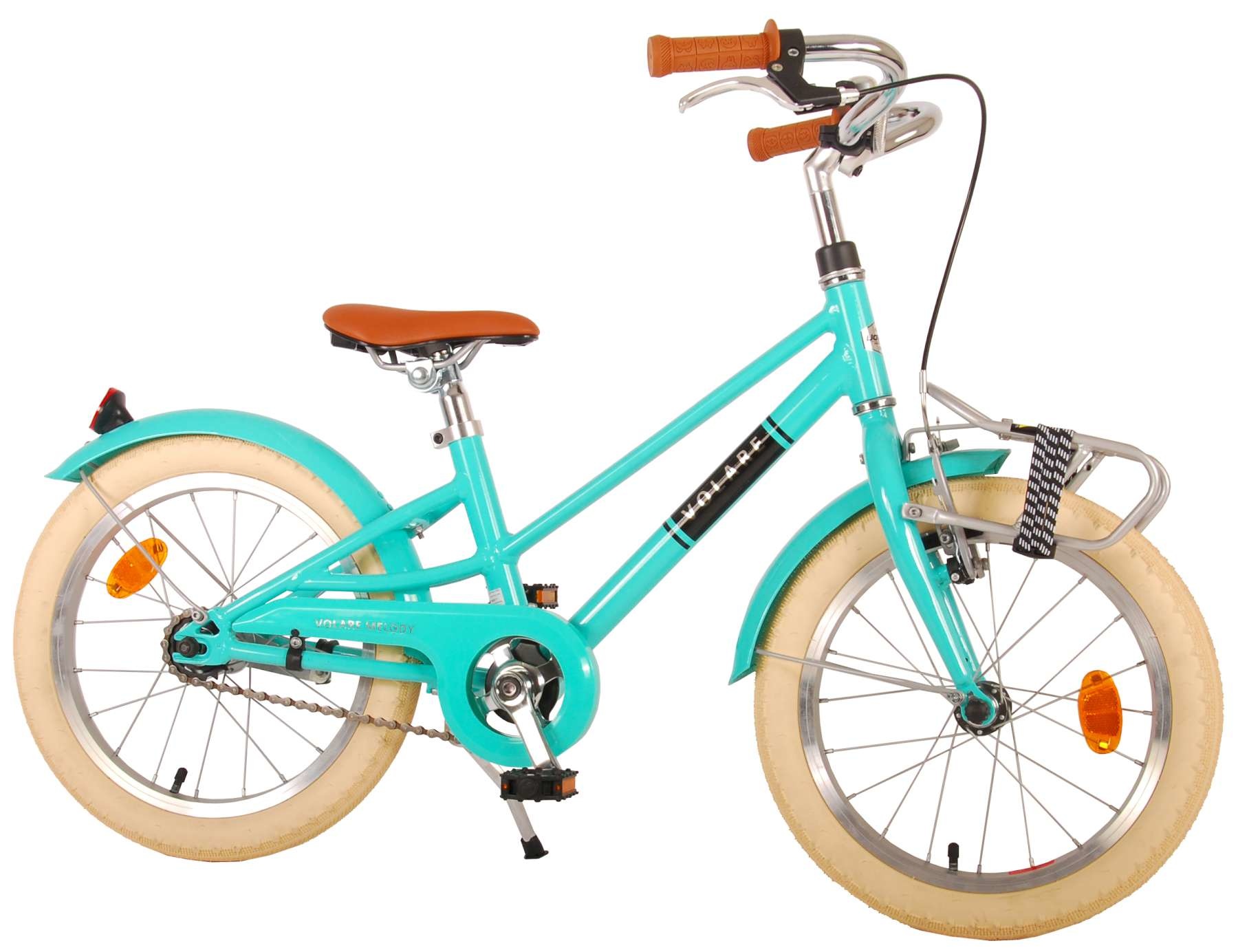 VOLARE MELODY 16 INCH KINDERFIETS, TURQUOISE - Wheelz4Kids™