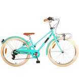 VOLARE VOLARE MELODY 24 INCH KINDERFIETS TURQUOISE, 6 VERSNELLINGEN