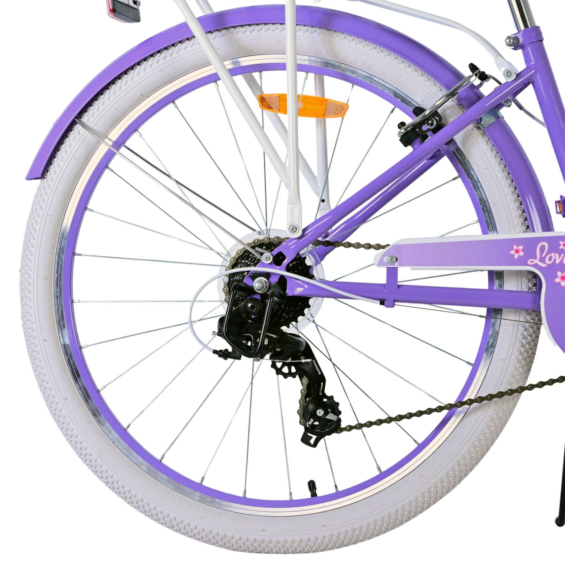 VOLARE Volare Lovely 26” Kinderfahrrad – Lila – 7-Gang