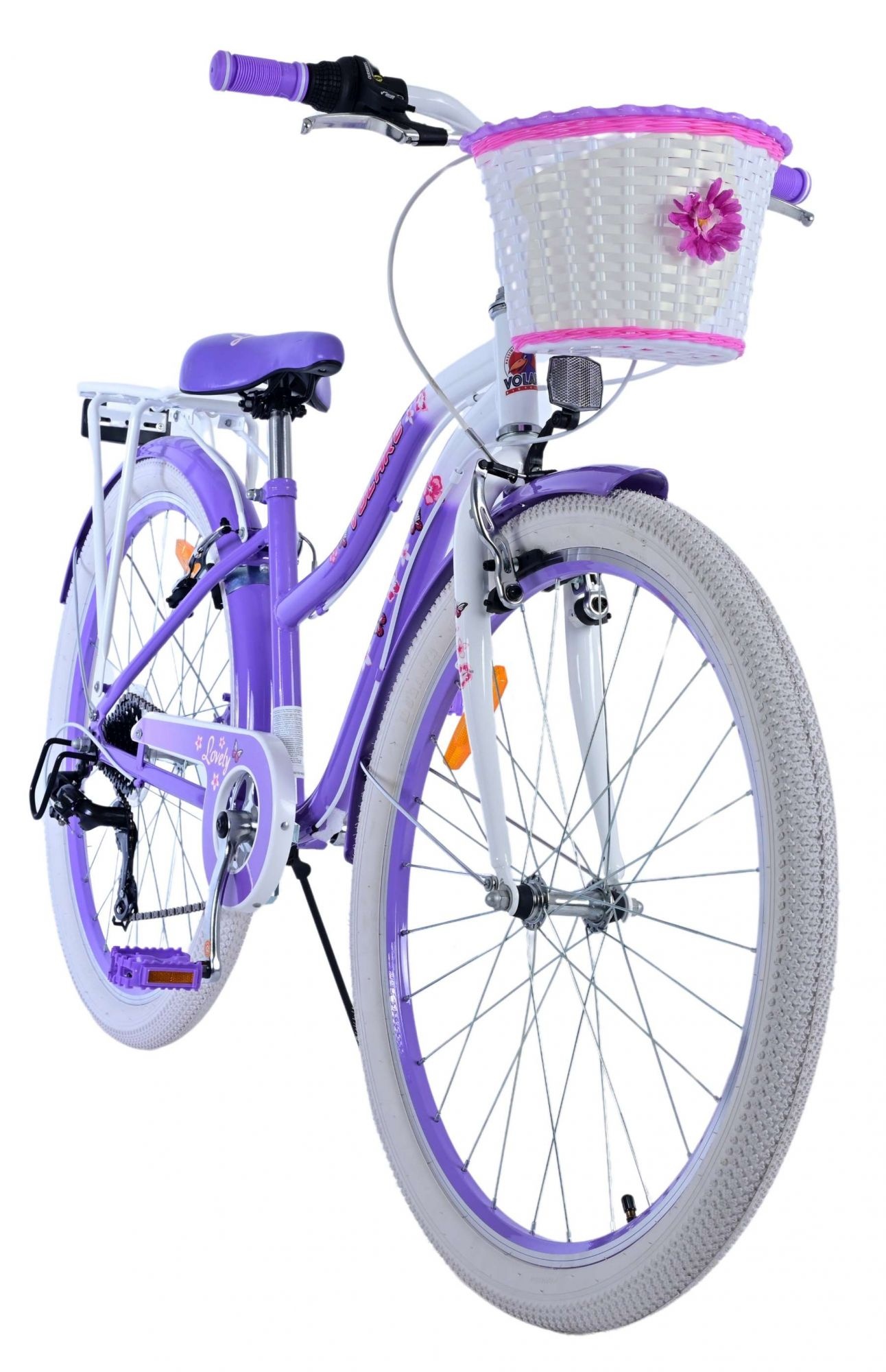 VOLARE Volare Lovely 26” Kinderfahrrad – Lila – 7-Gang