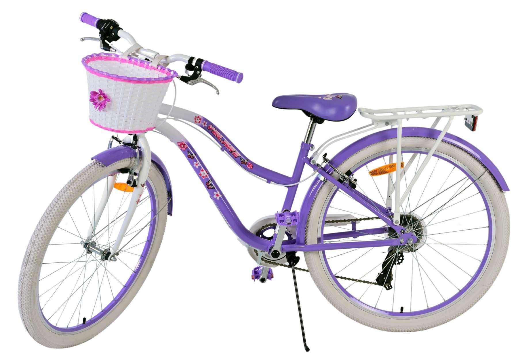 VOLARE Volare Lovely 26” Kinderfahrrad – Lila – 7-Gang