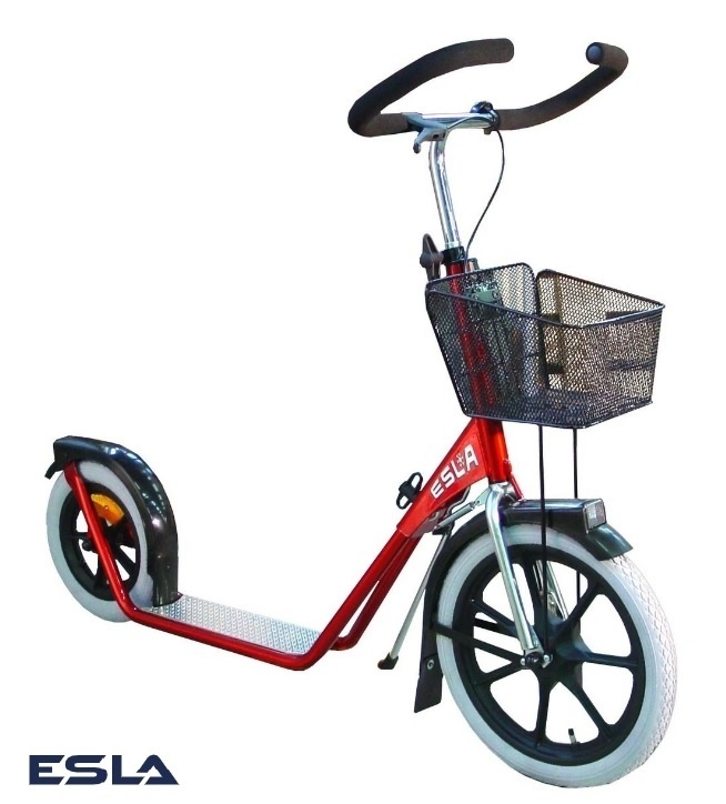 ESLA SCOOTER 4100 RED + SMALL BASKET