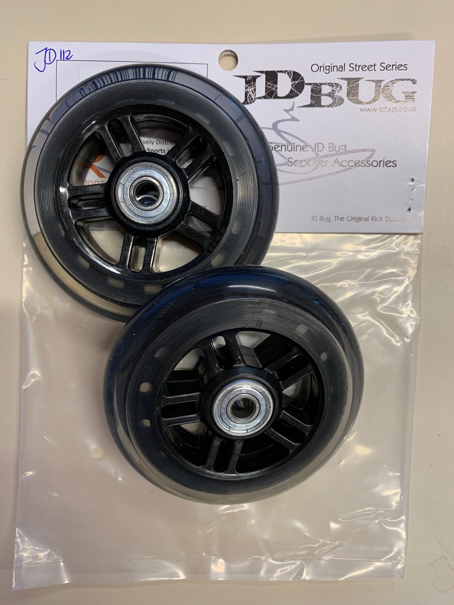 JD BUG WHEELSET 100 MM BLACK FOR ORIGINAL STREET