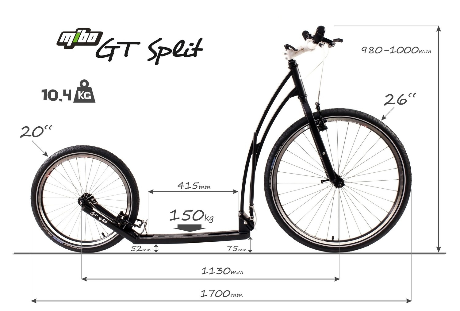 MIBO SPLIT DISC BLACK