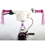 Volare Heart Cruiser Children's Bicycle - Girls - 12 inch - White/Purple