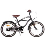 Volare Black Cruiser Kinderfiets - Jongens - 18 inch - Zwart - 95% afgemonteerd
