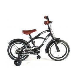Volare Black Cruiser Kinderfahrrad - Jungen - 14 Zoll - Schwarz - 95% zusammengebaut