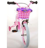 Volare Rose Kinderfiets - Meisjes - 16 inch - Roze/Wit - 95% afgemonteerd