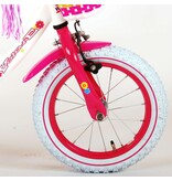 Volare Ashley Kinderfahrrad - Mädchen - 14 Zoll - Weiß - 95% zusammengebaut