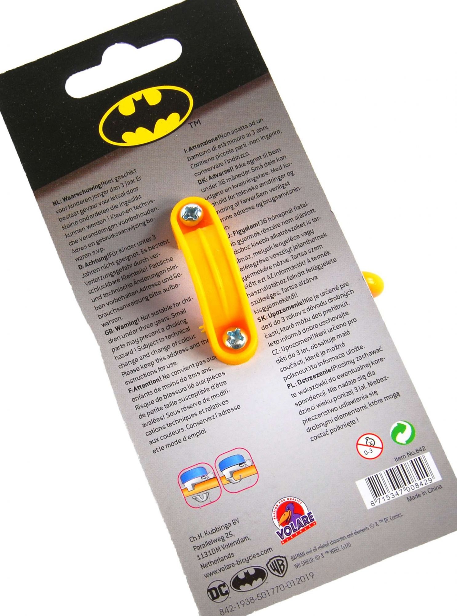 Batman Bike Bell - Boys - Black