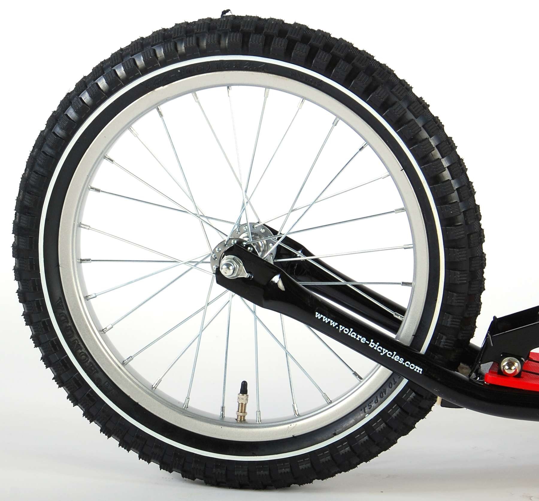 Volare Roller 16 Zoll Schwarz Rot