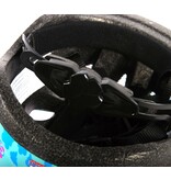 Volare Kinder Fietshelm - XS - Blauw Roze Bloemetjes - 47-51 cm - extra klein model