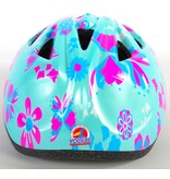 Volare Kinder Fietshelm - XS - Blauw Roze Bloemetjes - 47-51 cm - extra klein model