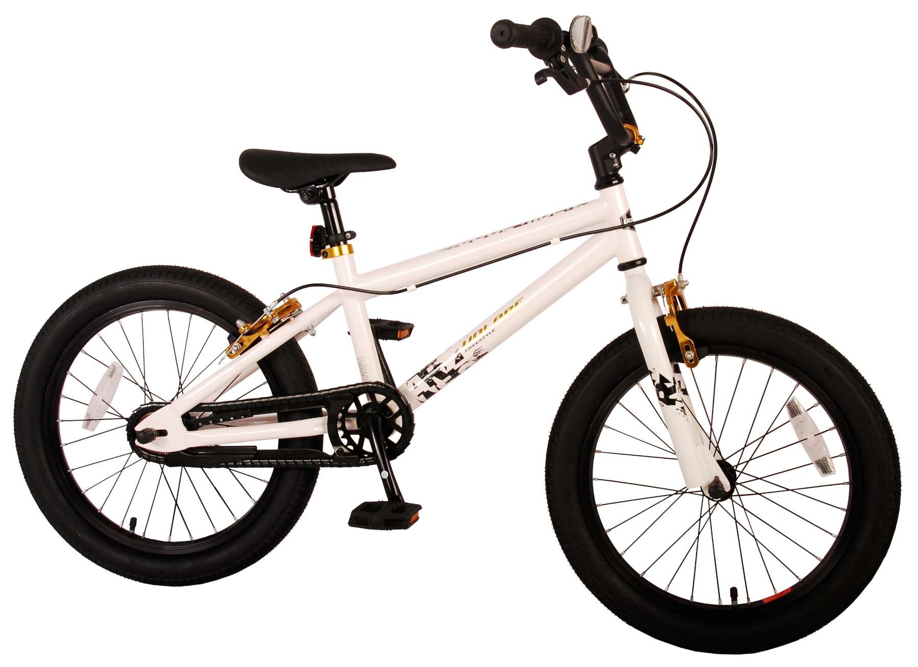 Volare Cool Rider Kinderfahrrad - Jungen - 18 Zoll - Weiß - 95% zusammengebaut - Prime Collection