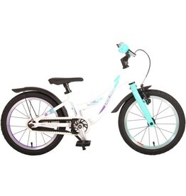 Volare Glamour Kinderfahrrad - Mädchen - 16 Zoll - Perlmutt Mintgrün - Prime Collection