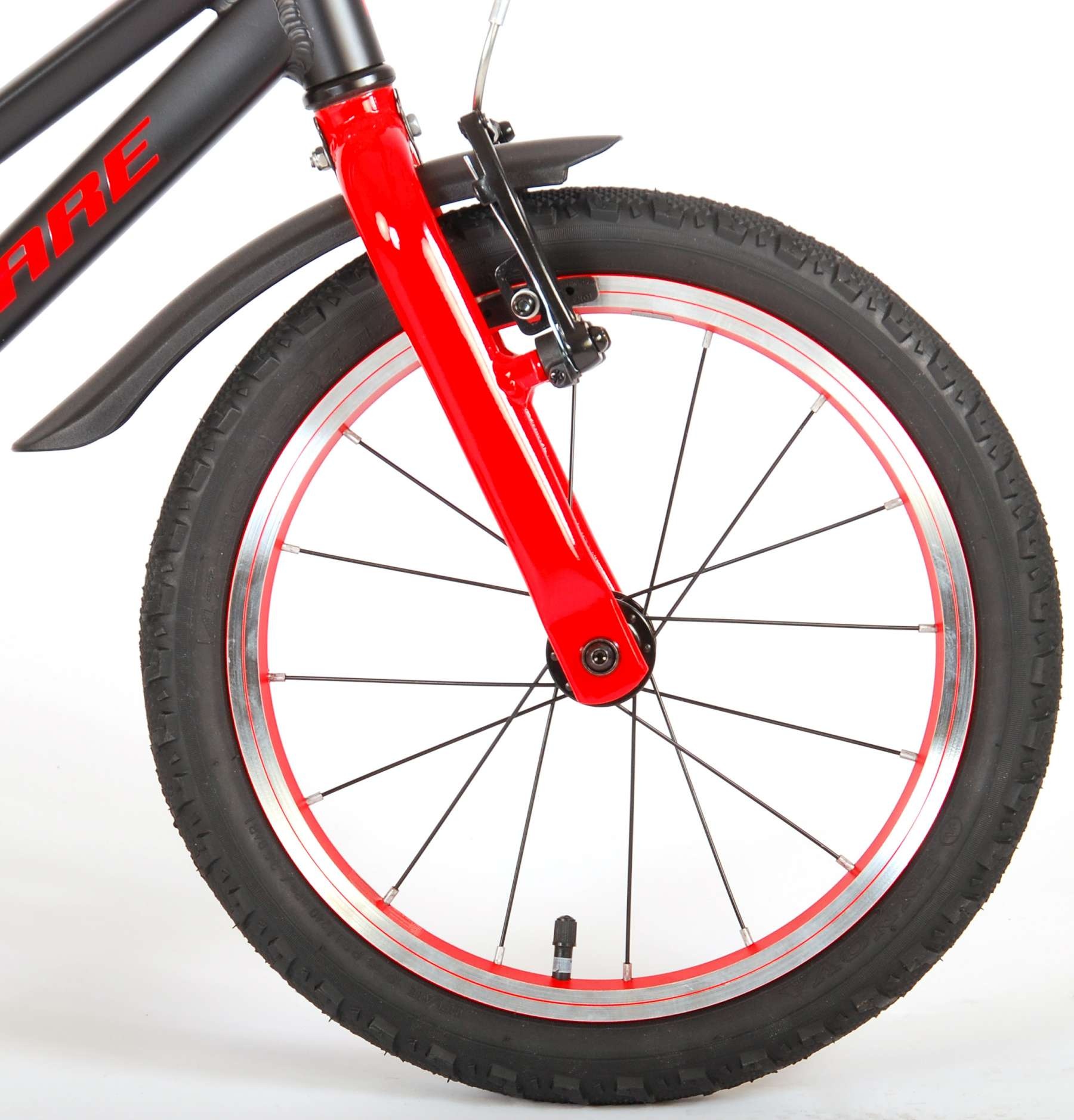 Volare Blaster Children Bicycle - Boys - 16 inch  - Black/Red - Prime Collection