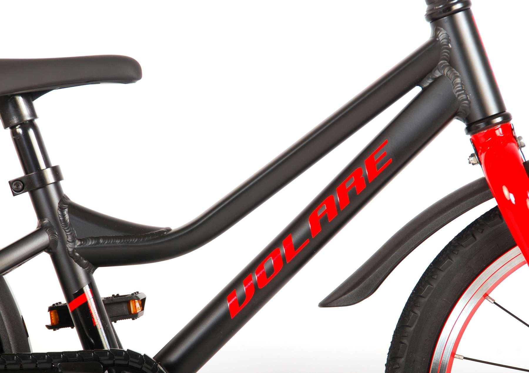Volare Blaster Children Bicycle - Boys - 16 inch  - Black/Red - Prime Collection