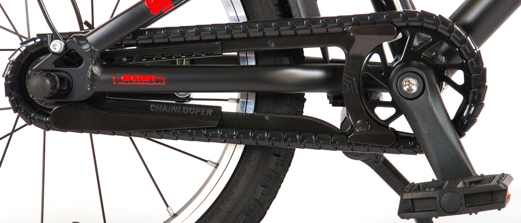 Volare Blaster Children Bicycle - Boys - 16 inch  - Black/Red - Prime Collection