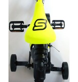Volare Sportivo Children's Bicycle - Boys - 12 inch - Neon Yellow Black - Two handbrakes - 95% assembled