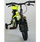 Volare Sportivo Children's Bicycle - Boys - 12 inch - Neon Yellow Black - Two handbrakes - 95% assembled