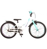 Volare Glamour Kinderfiets - Meisjes - 18 inch - Wit/Mint Groen - Prime Collection