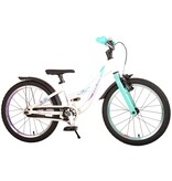 Volare Glamour Kinderfiets - Meisjes - 18 inch - Wit/Mint Groen - Prime Collection