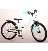 Volare Glamour Kinderfiets - Meisjes - 18 inch - Wit/Mint Groen - Prime Collection