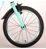 Volare Glamour Kinderfiets - Meisjes - 18 inch - Wit/Mint Groen - Prime Collection