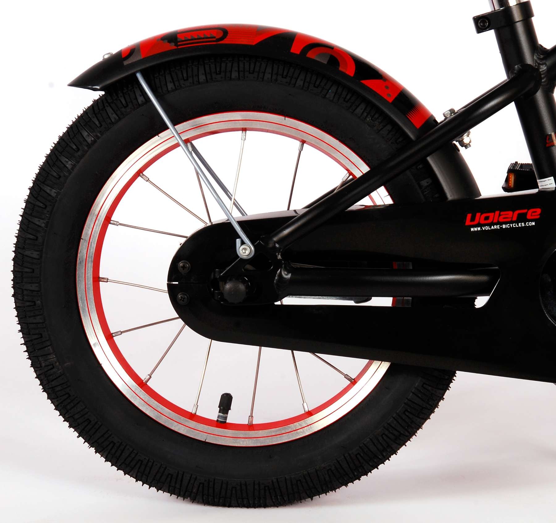 Volare Miracle Cruiser Kinderfahrrad - Jungen - 14 Zoll - Mattschwarz - Prime Collection
