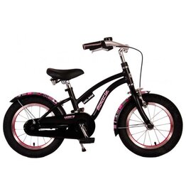 Volare Miracle Cruiser Kinderfahrrad - Mädchen - 14 Zoll - Mattschwarz - Prime Collection