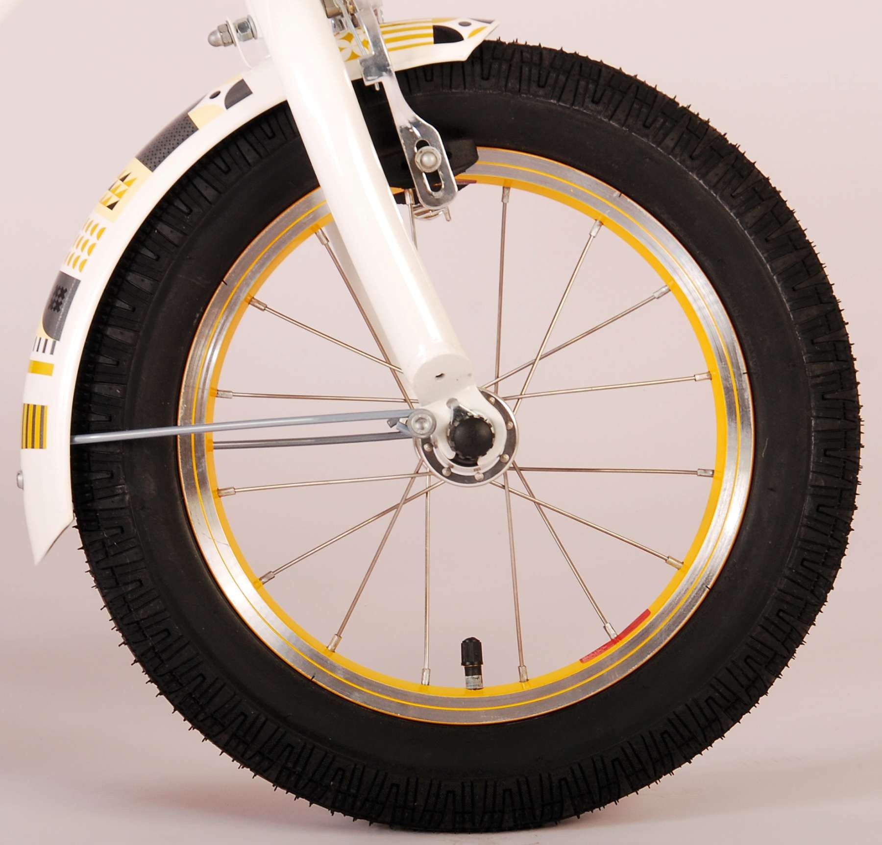 Volare Miracle Cruiser Kinderfahrrad - Mädchen - 14 Zoll - Weiß - Prime Collection