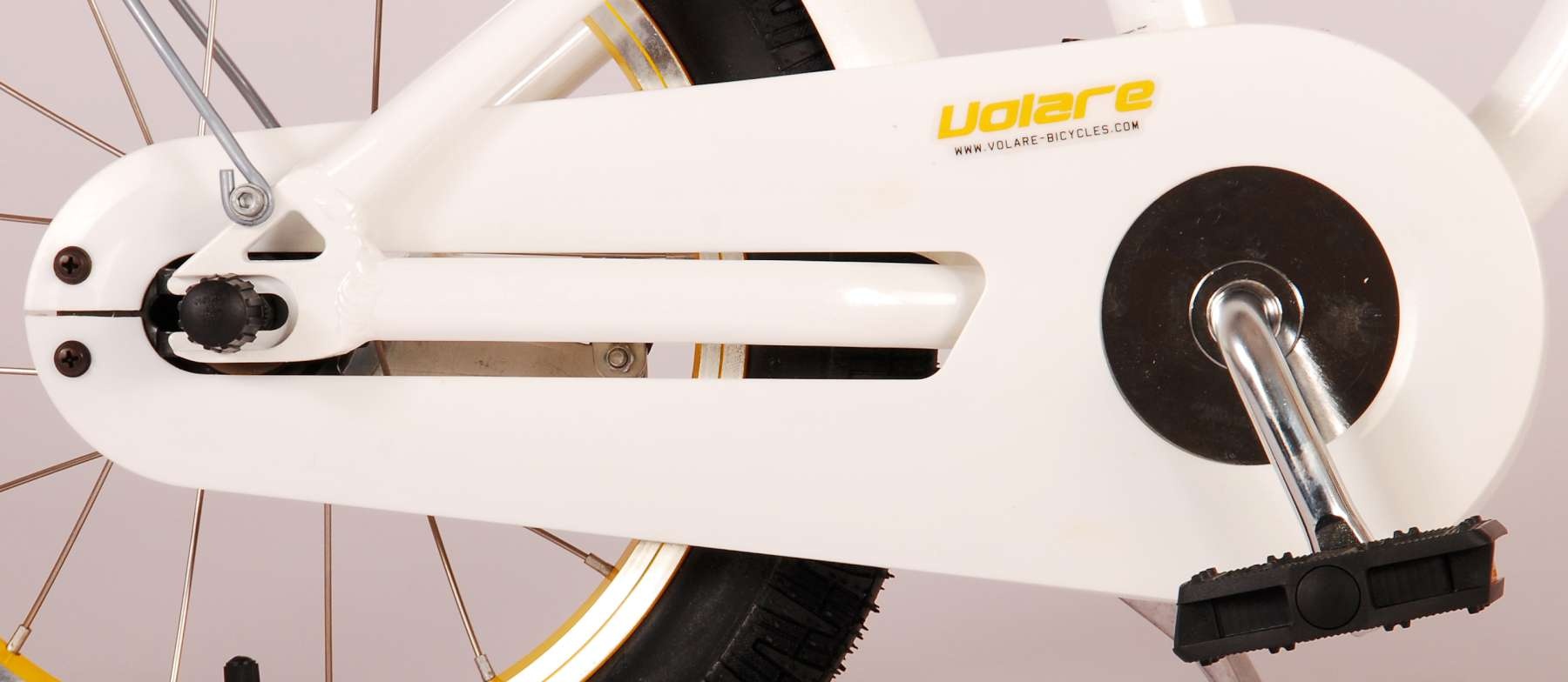 Volare Miracle Cruiser children's bike - Girls- 14 inch - White - Prime Collection