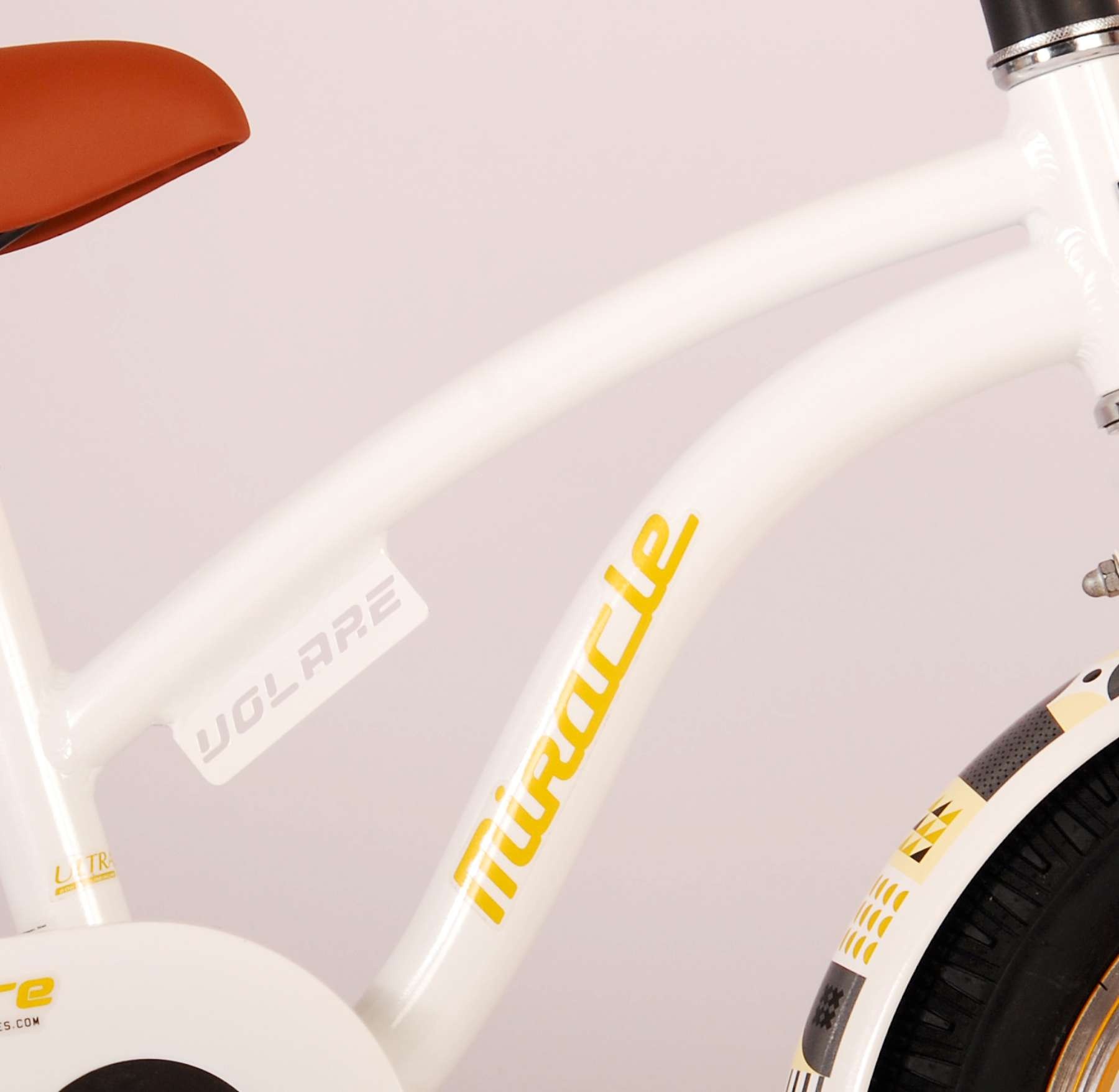 Volare Miracle Cruiser Kinderfahrrad - Mädchen - 14 Zoll - Weiß - Prime Collection