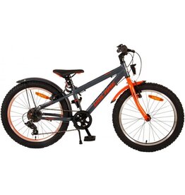 Volare Rocky children's bike - 20 inch - Grey-Orange - 6 speed - Prime Collection