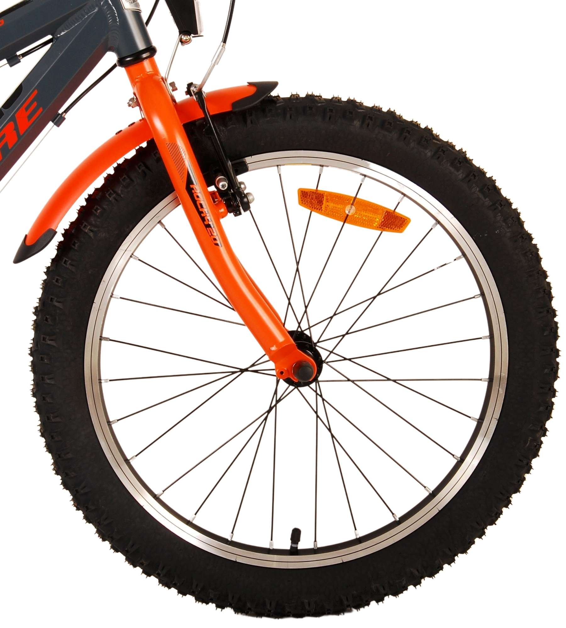 Volare Rocky children's bike - 20 inch - Grey-Orange - 6 speed - Prime Collection