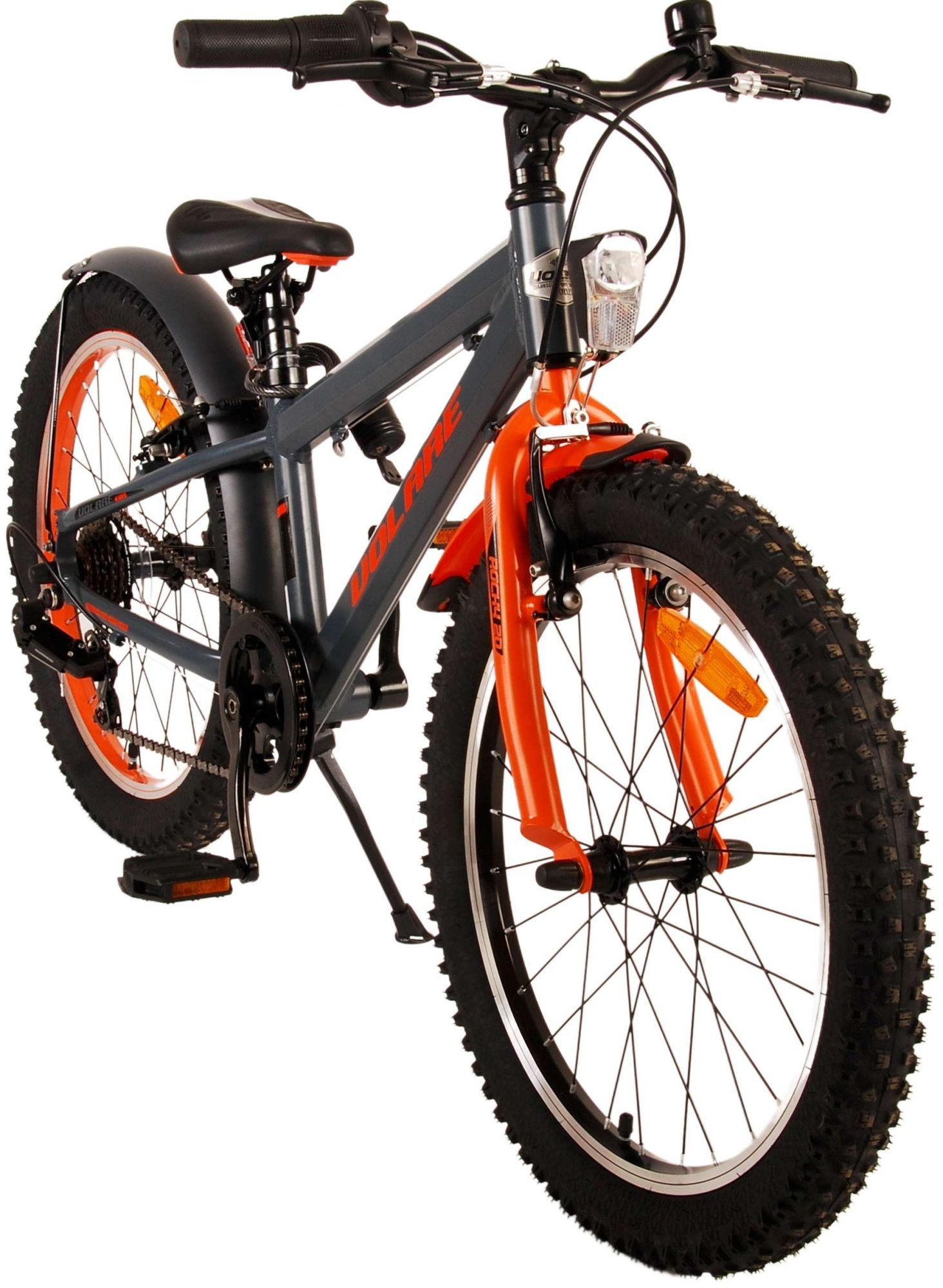 Volare Rocky children's bike - 20 inch - Grey-Orange - 6 speed - Prime Collection