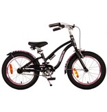 Volare Miracle Cruiser Kinderfiets - Meisjes- 16 inch - Mat Zwart - Prime Collection