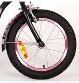 Volare Miracle Cruiser Kinderfiets - Meisjes- 16 inch - Mat Zwart - Prime Collection