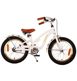 Volare Miracle Cruiser Kinderfahrrad - Mädchen - 16 Zoll - Weiß - Prime Collection